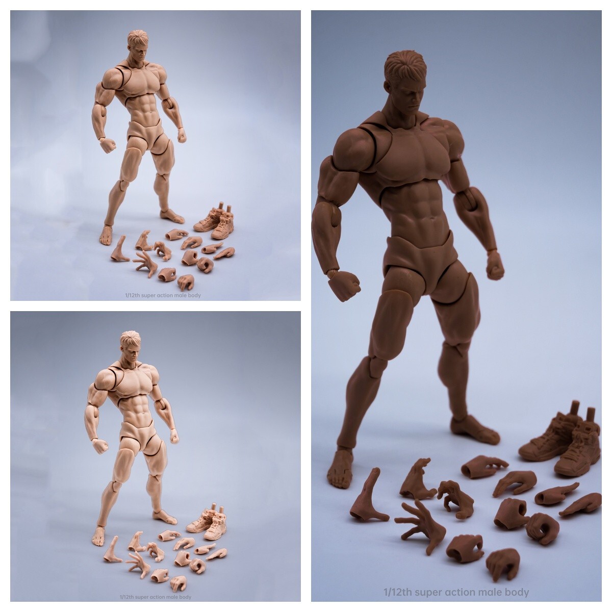 Wind Toys 1/12 Male Muscle Strong Flexible Joint Body+Head Sculpt