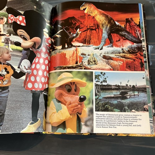 DISNEYLAND Hardcover Book Crescent Books 1985 DJ Illustrated 1st Edition Disney - Picture 6 of 9