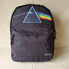 New w/ Tags! Rocksax Pink Floyd Backpack Dark Side of the Moon 17x13x6 w. Pouch 