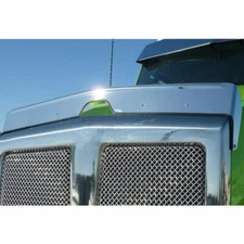 Kenworth T880 Stainless Steel Hood Shield Bug Deflector