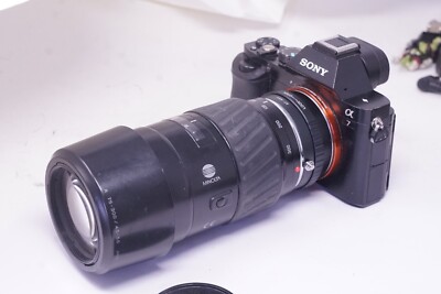 SONY E MOUNT ADAPTED Minolta 75-300MM Teleobjektiv + A7 NEX etc