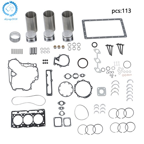 Overhaul Rebuild Kit For Kubota B2620HSD B2400HST RTV1100RW9 B7610HSD Engine