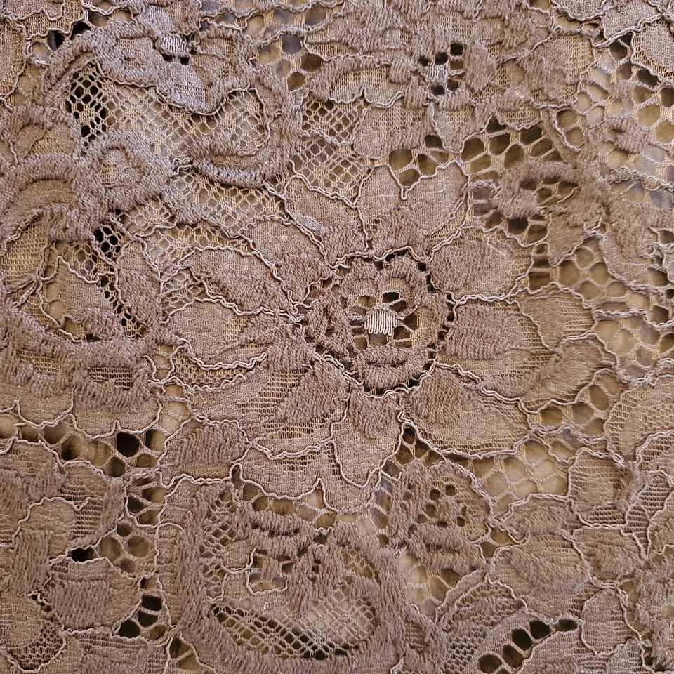 Vestido floral de encaje negro Banana Republic para mujer 8 sin mangas mezcla de nailon en muy buen estado Foto 4 de 4