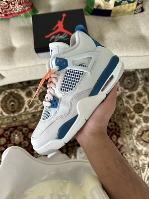 Nike Air Jordan 4 Retro Military Blue 2024 - Size 7Y - HF4281-141
