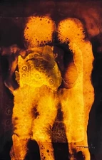 Tonito Original art painting.Organic realism.PAREJA 2.Surreal abstract figures