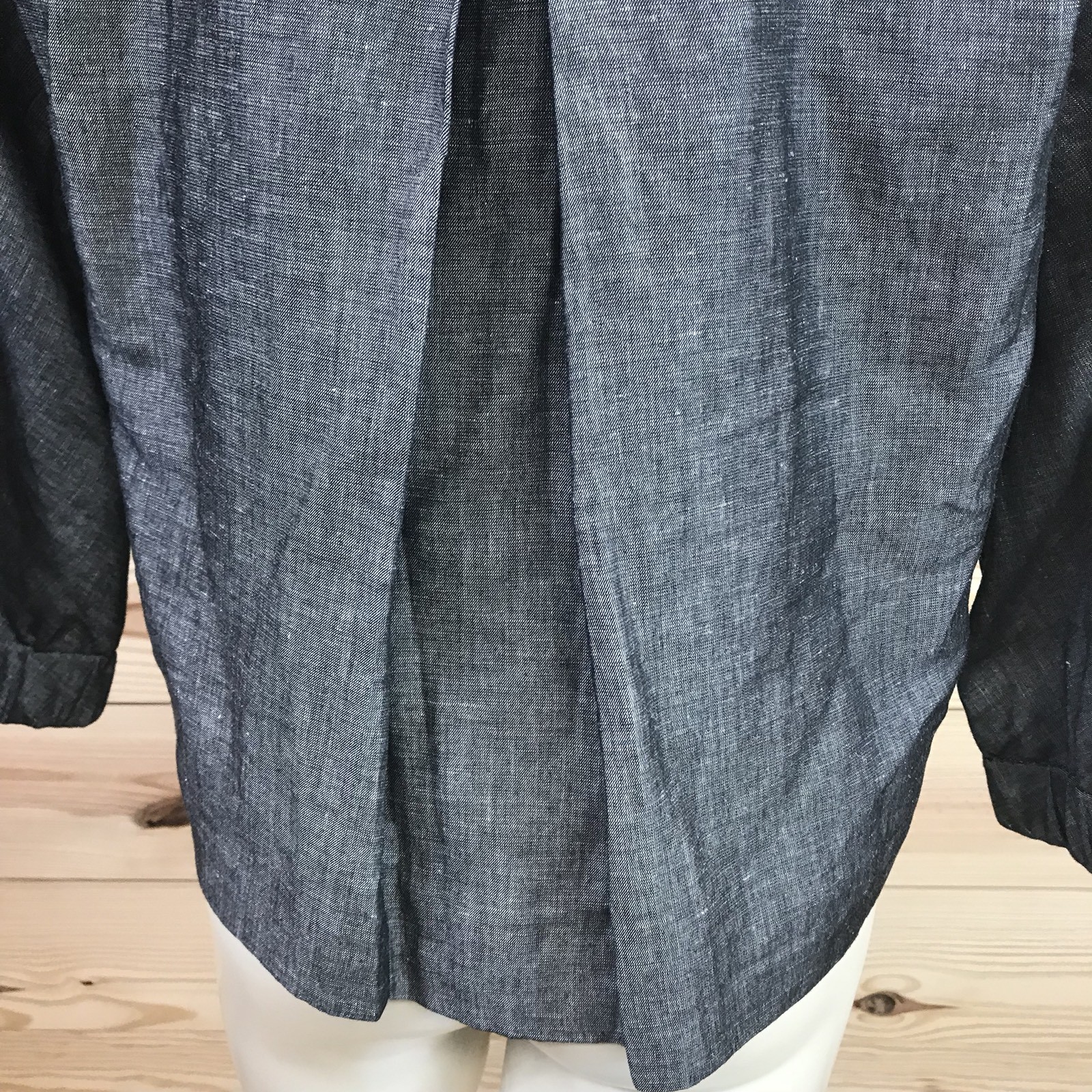 Talbots Jacket 4 Petite Gray Collared Zipper Fron… - image 8