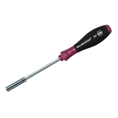 Wiha 52650 MicroFinish Magnetic Bit Holder, 1/4'' x 125mm