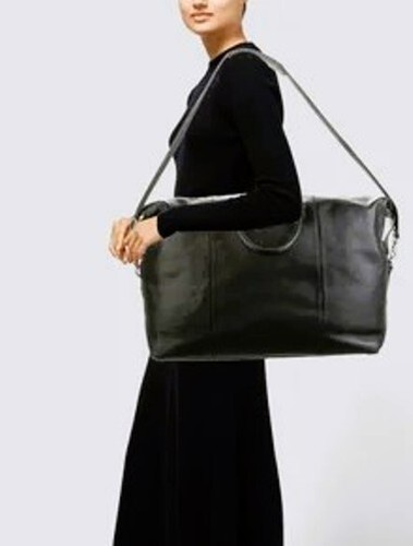 Royce Pebble Grain Leather Weekender Duffle Bag Black MSRP $750.00 Brand New - Picture 7 of 16