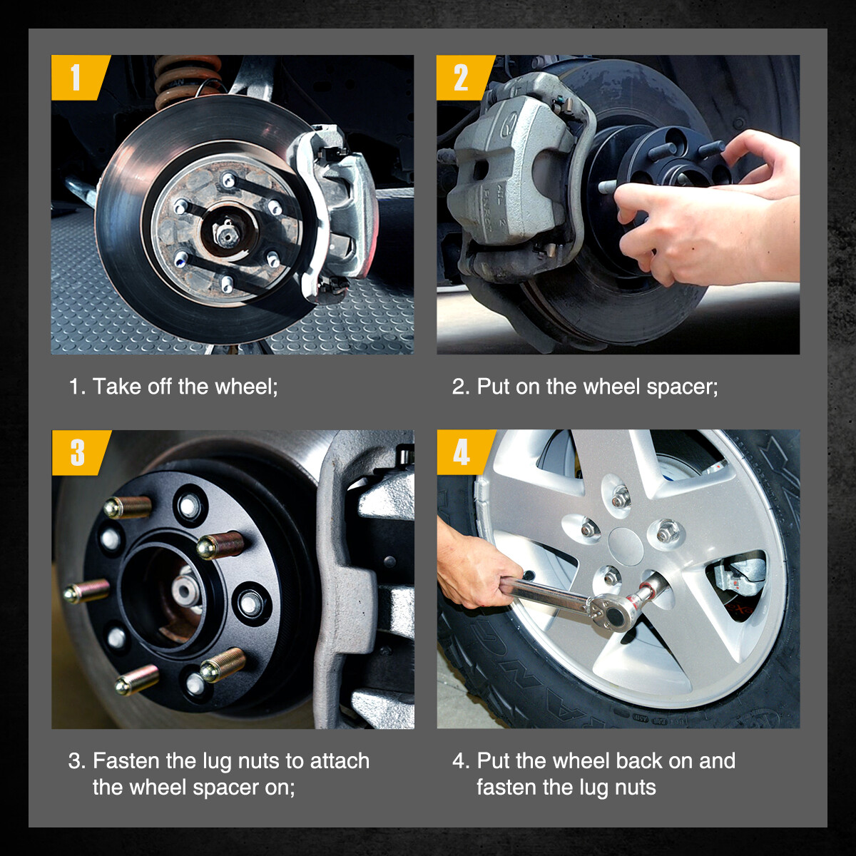 2pcs 1.25" Thick 5x4.75 Wheel Spacers 12x1.5 Studs For Chevy S10 Blazer