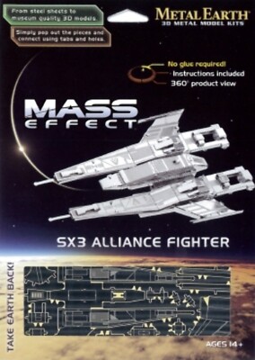 MASS EFFECT SX3 ALLIANCE FIGHTER Metal Earth - Maqueta de Metal 3D