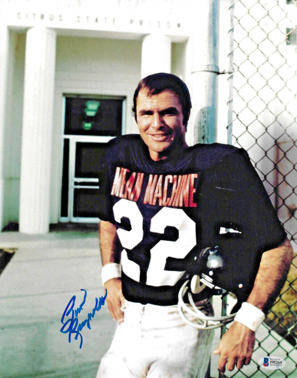 Burt Reynolds Autographed Signed 11x14 The Longest Yard Photo Beckett BAS Witnessed COA 