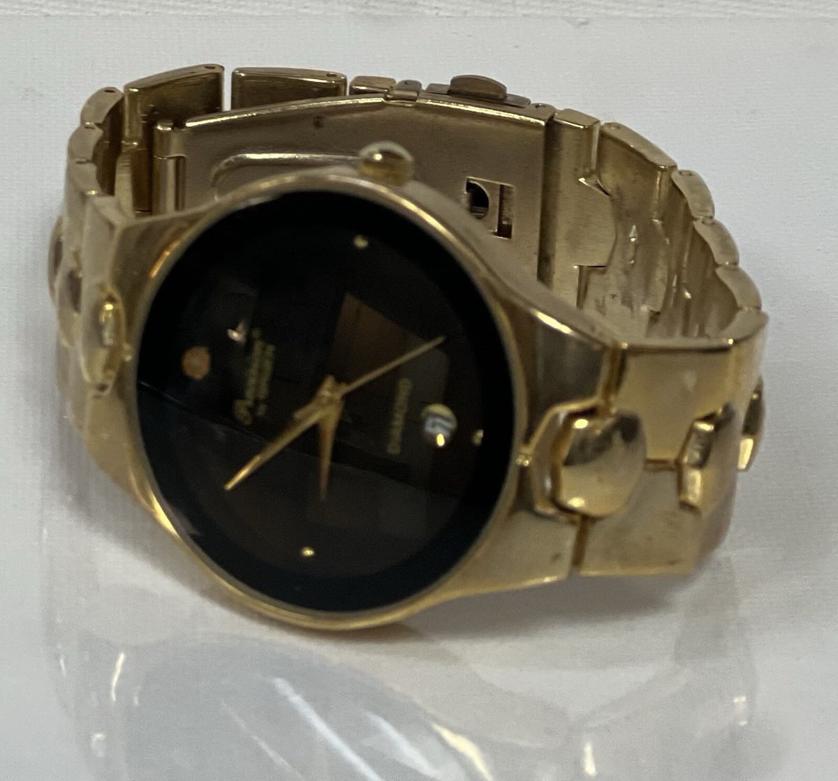 PRECISION BY GRUEN GENUINE DIAMOND QUARTZ WOMENS WATCH 