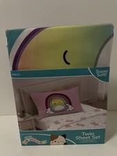 Squishmallows Kellytoy Kids Super Soft Twin Sheet Set
