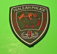 HIALEAH FLORIDA EXPLOSIVE DETECTION K-9 5" POLICE PATCH FREE SHIPPING!!!