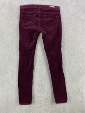 Anthropologie Pilcro and the Letterpress Pants Women 28 Velour High Rise Skinny