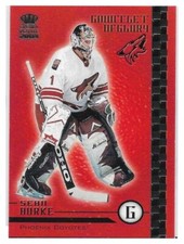 Sean Burke #15 Crown Royale Gauntlet OF Glory 2003-04 Hockey Card NM-Mint