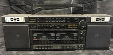 Vintage Goldstar TW-P41 Boombox, AM/FM Stereo with Dual Cassette Recorder