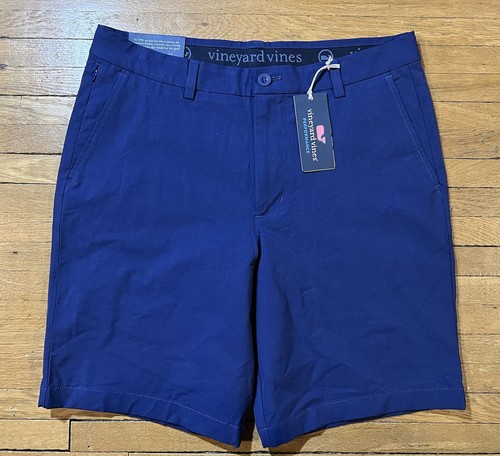 Vineyard Vines Mens On The Go OTG Golf Shorts Performance Blue Blazer Sz 32 NEW