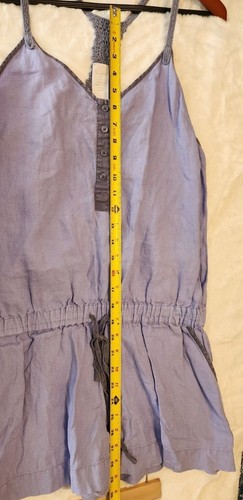London Jeans short overal, 100% Linen ,Size 12 Light Blue, Relaxed, Summer, - Picture 5 of 8