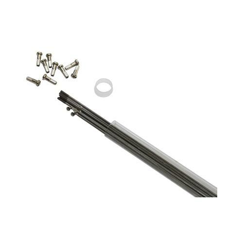 Rayon nox argent 2mm l288mm avec ecrou (bote de 100) - fabrcant