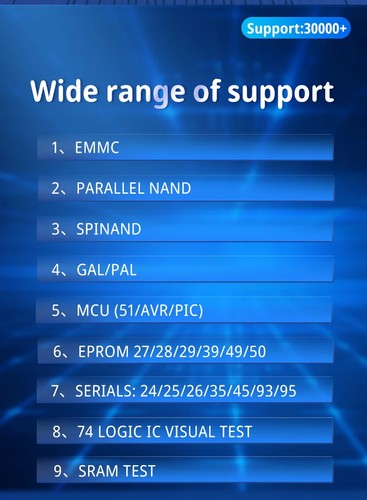 Programmer Support 34000+ ICs for SPI/Nor/NAND BGA/TSOP/SOP/PLCC +13 Parts - Picture 12 of 23