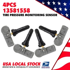 Complete Set of 4 Genuine OEM TPMS Tire Pressure Sensors Kit For GM GMC Trucks
