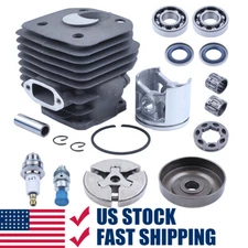Cylinder Piston For Husqvarna 262 XP 261 Clutch Drum Sprocket Rim Crank Bearing