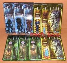 ALIENS ReAction Super7 3.75" Figures RIPLEY NEWT BISHOP VASQUEZ HUDSON HICKS