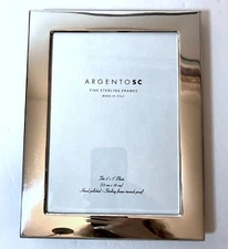 ARGENTO SC CASTELL SILVER PLATED POLISHED FRAME 5x7" CONVERTIBLE ITALY OPEN BOX