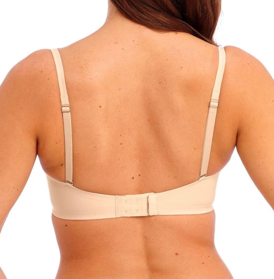 Wacoal Ines Secret Bra Frappe 32C Padded Push Up Plunge T-Shirt Multiway 601014 - Imagem 3 de 4