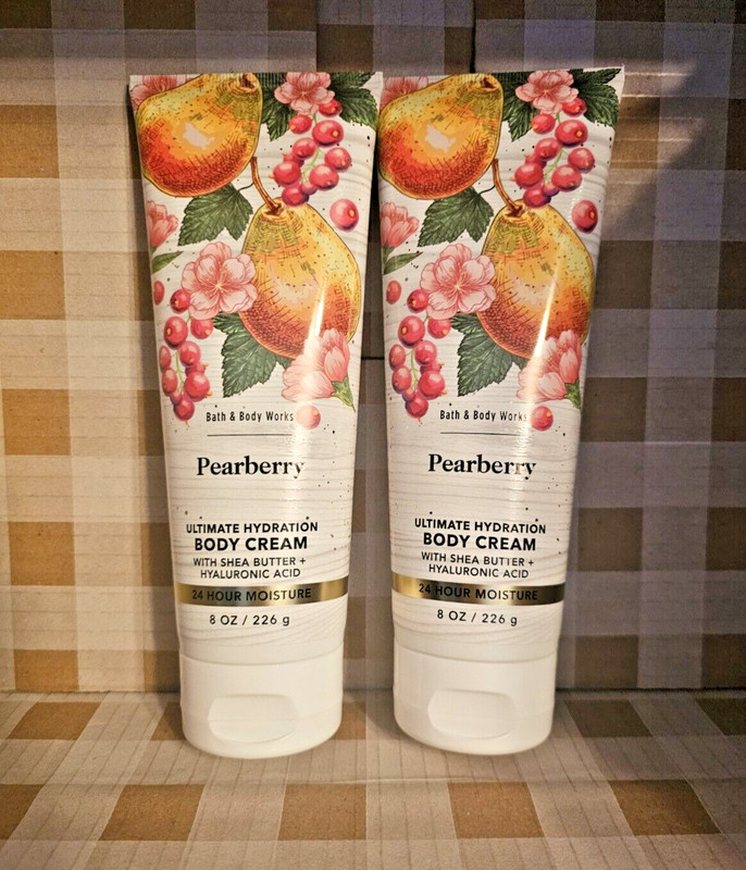 2 Bath & Body Works PEARBERRY Ultimate Hydration Body Cream  NEW