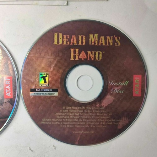 Atari Dead Man's Hand Windows PC CD-ROM CD's Only. No Box or Manual - Picture 2 of 3