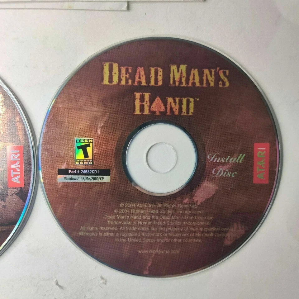 Atari Dead Man's Hand Windows PC CD-ROM CD's Only. No Box or Manual - Image 2 of 3