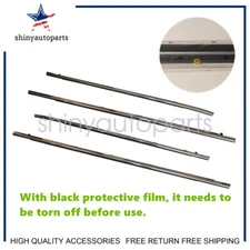 4pcs For Honda CR-V 2017-2022 Outer Window Moulding Trim Weatherstrip Seal Strip
