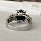 Opal and Sapphire Sterling Silver Ring Size 5.75 — photo 8