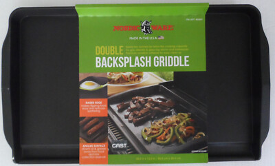 Nordic Ware Double Burner Backsplash Griddle Cast Aluminum 20x12 Brand New Sligh