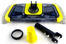 Poolaza See-Through Rectangular Pool Vacuum Head with Side Brush Qty. 2 OPEN BOX