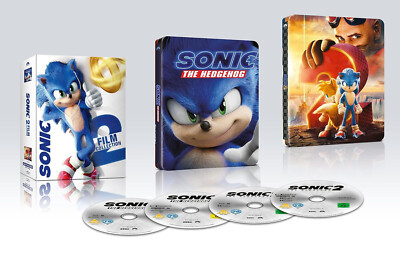 Sonic the Hedgehog 1 + 2 4K  Movie Limited Steelbook  Edition Neu sealed