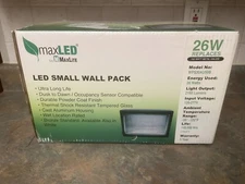 MAXLED MAXLITE 26W LED ULTRA LONG LIFE DUSK TO DAWN SM WALL PACK, BRONZE (95185)