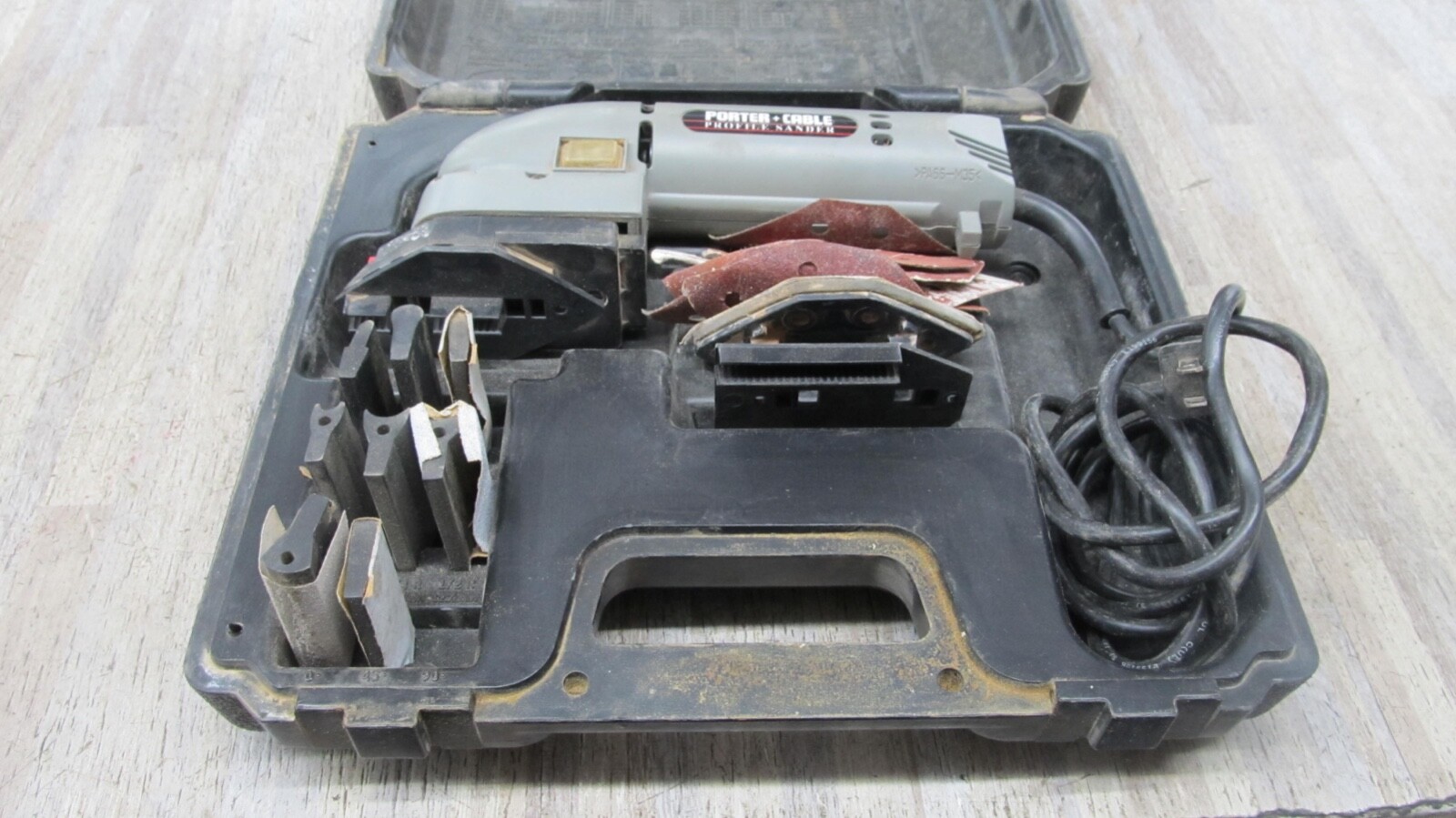 Porter Cable USA Profile Sander Model 444 W/ Original Case SOME