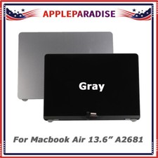 AAA LCD Screen Display Top Assembly For Apple Macbook Air 13.6" A2681 2022 Gray