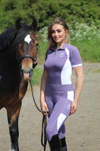 AK Comptec Collant/Leggings/Calzoni Equitazione Traspirante Vita Alta - Foto 8 di 48