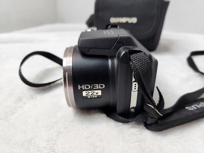 Olympus SP-610Uz 14MP HD Digital Camera w/22x Zoom (Black) Tested