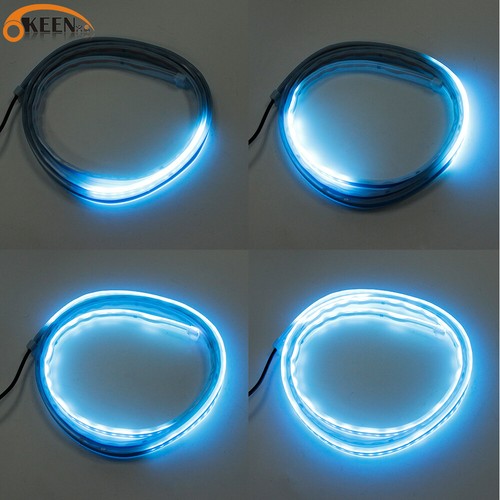 180cm Flowing Car LED DRL Hood Light Strip Engine Cover Daytime Running Light - Picture 6 of 12