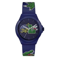 LACOSTE NEOCROC 2011231 GATOR BLUE AND STRAP MENS WATCH