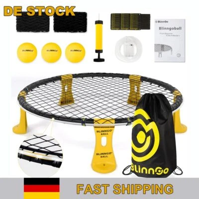 MARKENLOS Mookis Blinngoball Outdoor Roundnet Spieleset Roundnet Set Team Games DE11