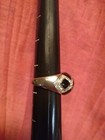 Silver Tone Black Criss Cross Clear Rhinestone Dome Ring Costume Jewelry — photo 3