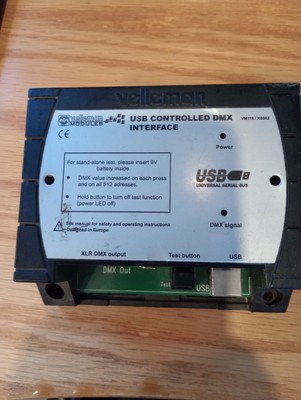 Velleman USB Controlled DMX Interface Pre-Assembled Module