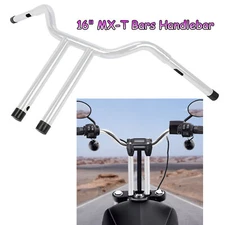 Chrome Handlebar 16" MX-T Bar For Harley Softail, Dyna Low Rider Replacement