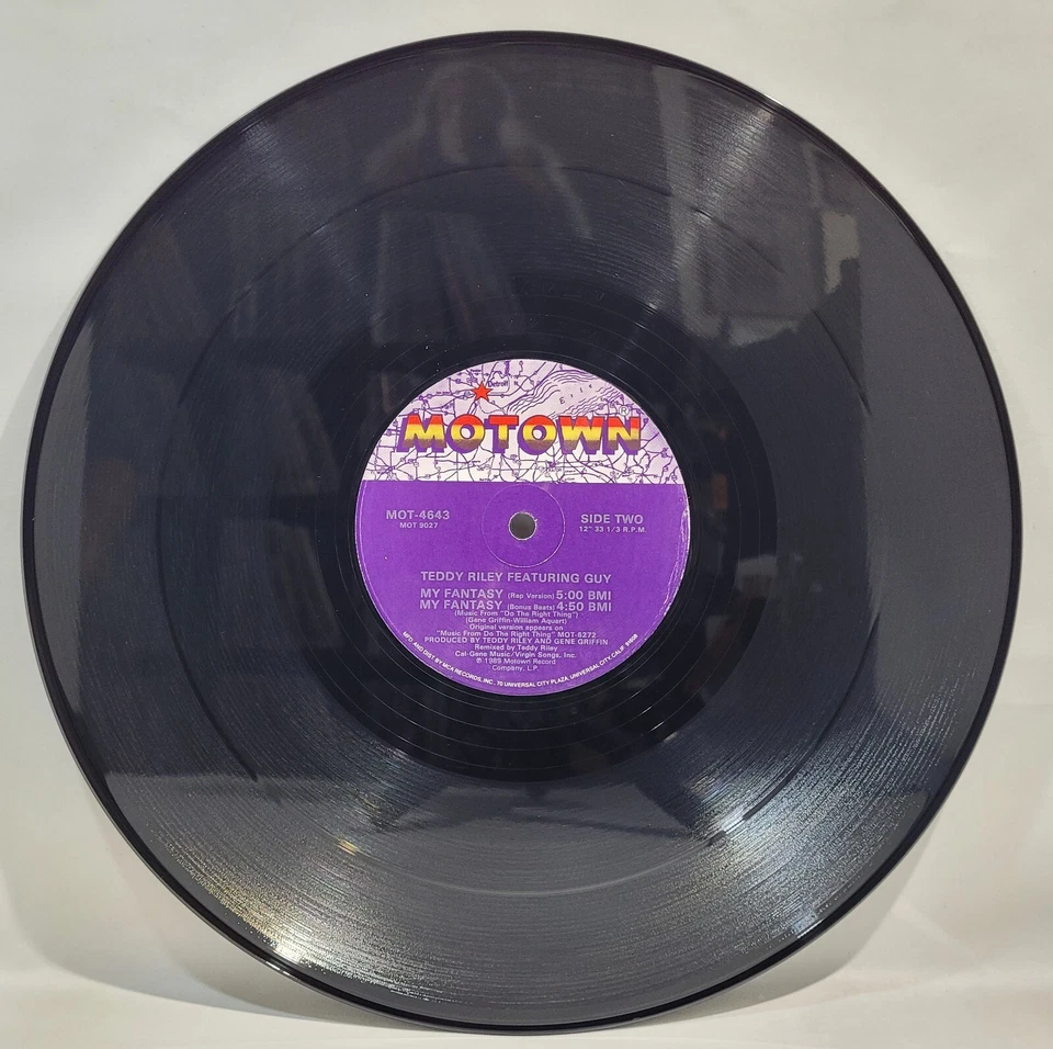 Teddy Riley Feat. Guy - My Fantasy [1989 Used Vinyl Record 12" Single] - Image 4 of 4